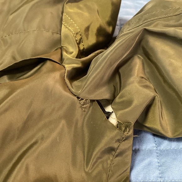 Sam Edelman Faux Fur Lined Water Repellent Hooded Raincoat - Picture 8 of 10